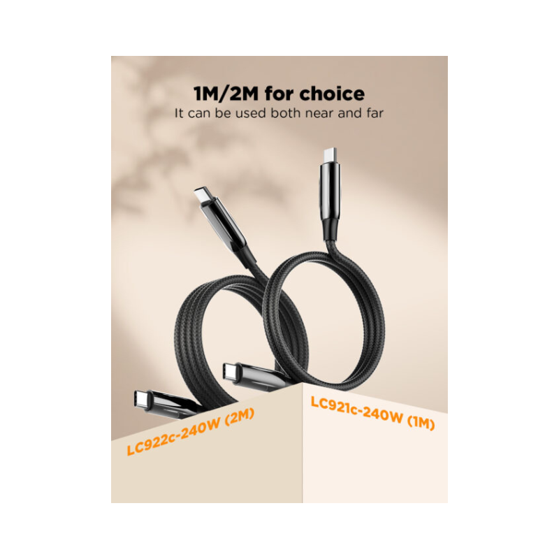 FOJI LC922c USB-C to C Fast Charging Cable – 240W PD 3.0
